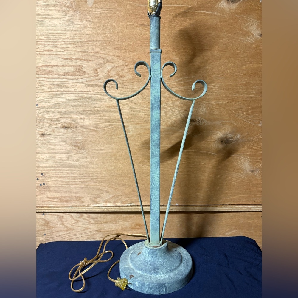 Vintage Metal Table Lamp Base